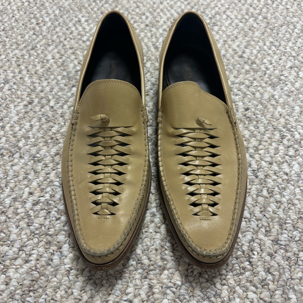 Men's Tan Leather Loafers